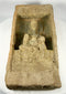 Early Chinese Buddhist devotional brick with recessed shrine scene