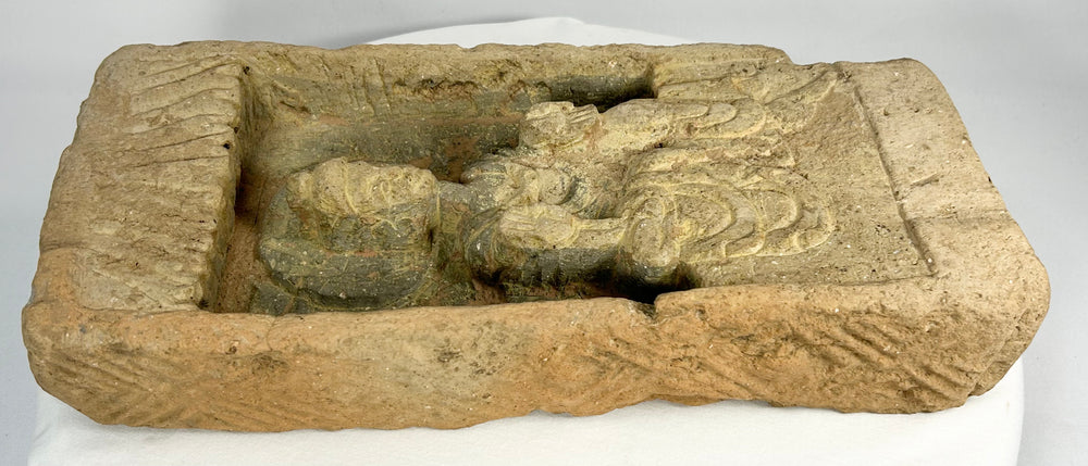 Chinese early Buddhist art terracotta architectural brick