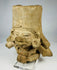 West Mexican ritual terracotta head with tall cylindrical headdress