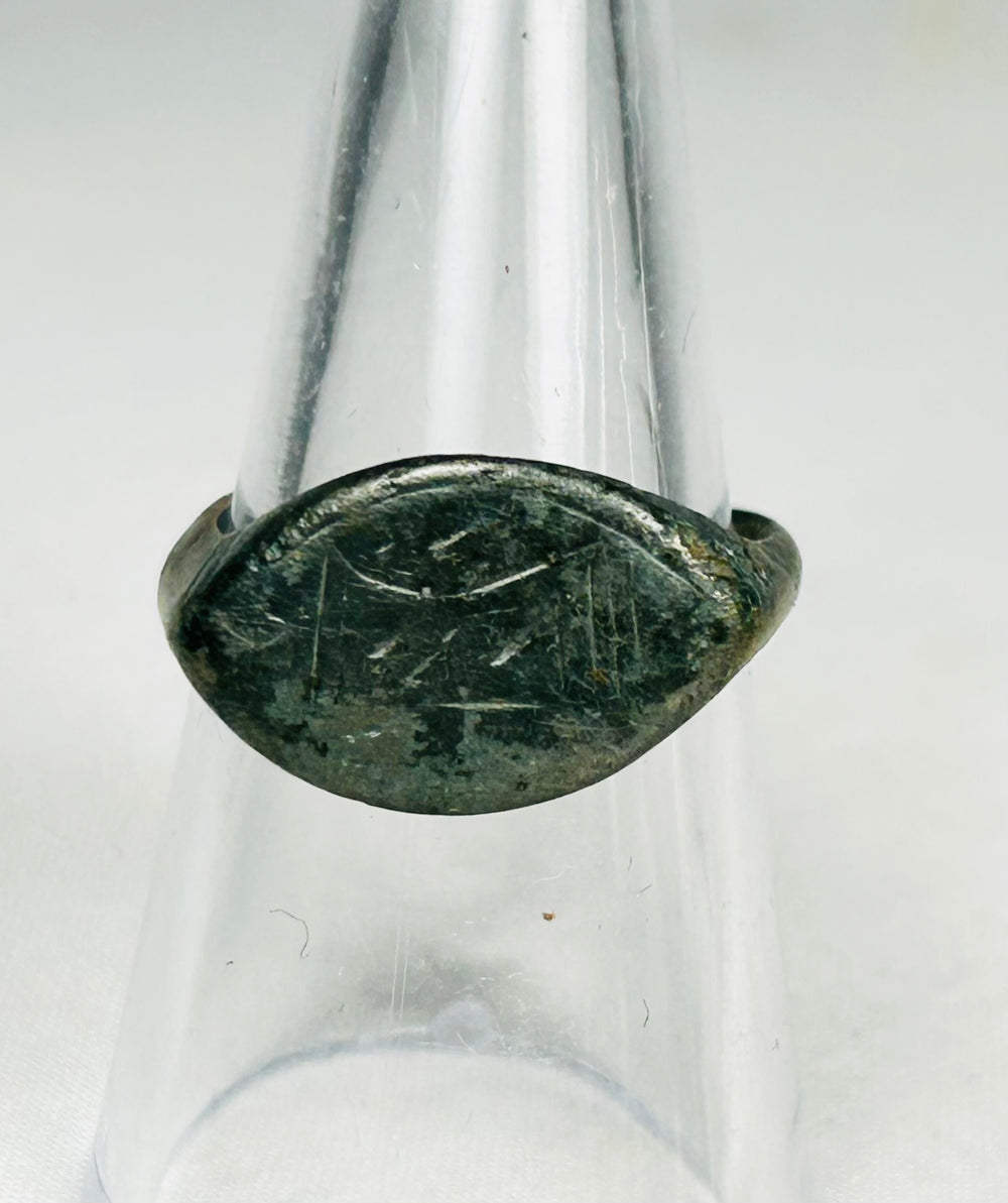 Authentic Roman and Medieval bronze rings group with historical wear