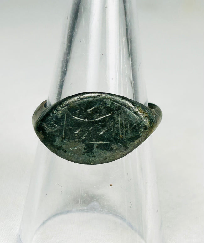 Authentic Roman and Medieval bronze rings group with historical wear