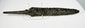 Close-up of 1700s European spearhead highlighting forged iron construction