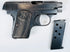 Belgian FN Browning Model 1906 with aged bluing, an FN-monogram grip, and its magazine displayed separately.
