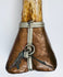 Carved dragon detail on Tibetan Buddhist kangling ritual trumpet made from human femur bone