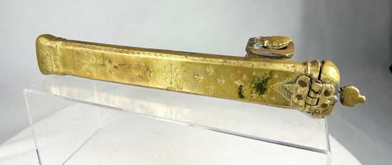 Historic Ottoman Empire portable ink and pen case for scribes and officials