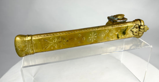 Ottoman Middle Eastern travelling ink case used for calligraphy and correspondence