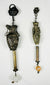 Qing Dynasty silver hanging ornament featuring traditional floral motifs