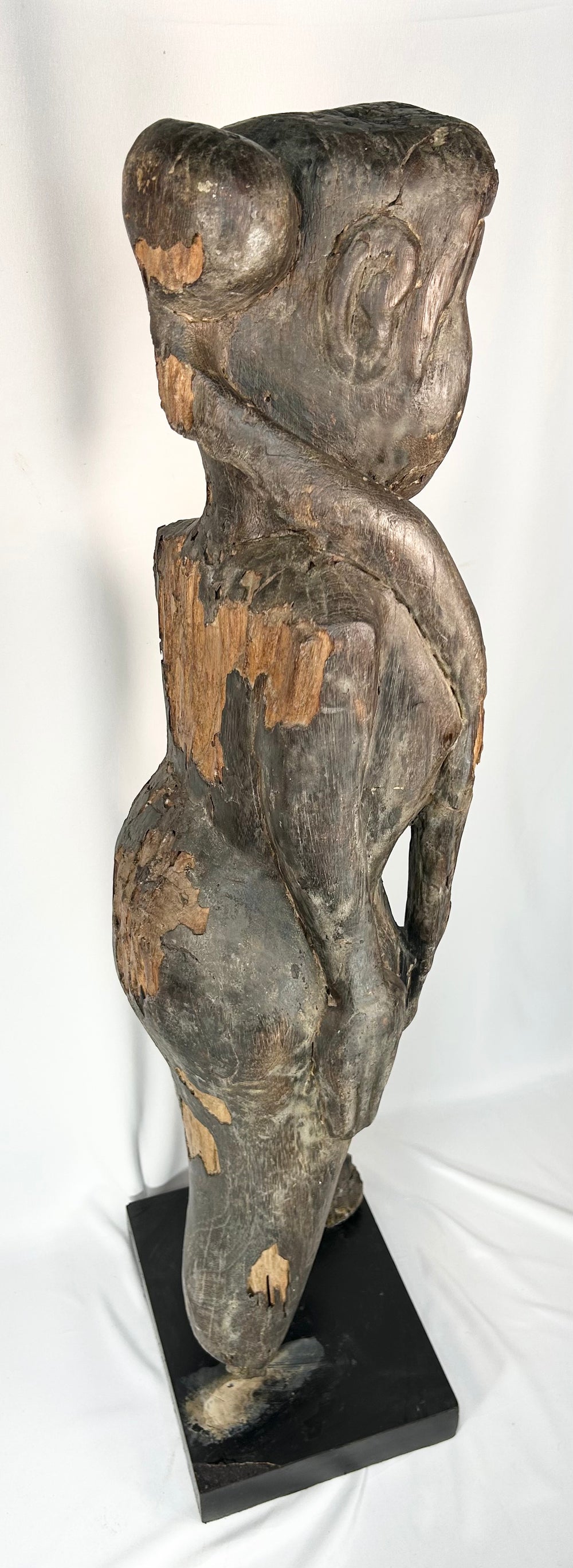 Indonesian tribal wooden figure used for ancestral protection