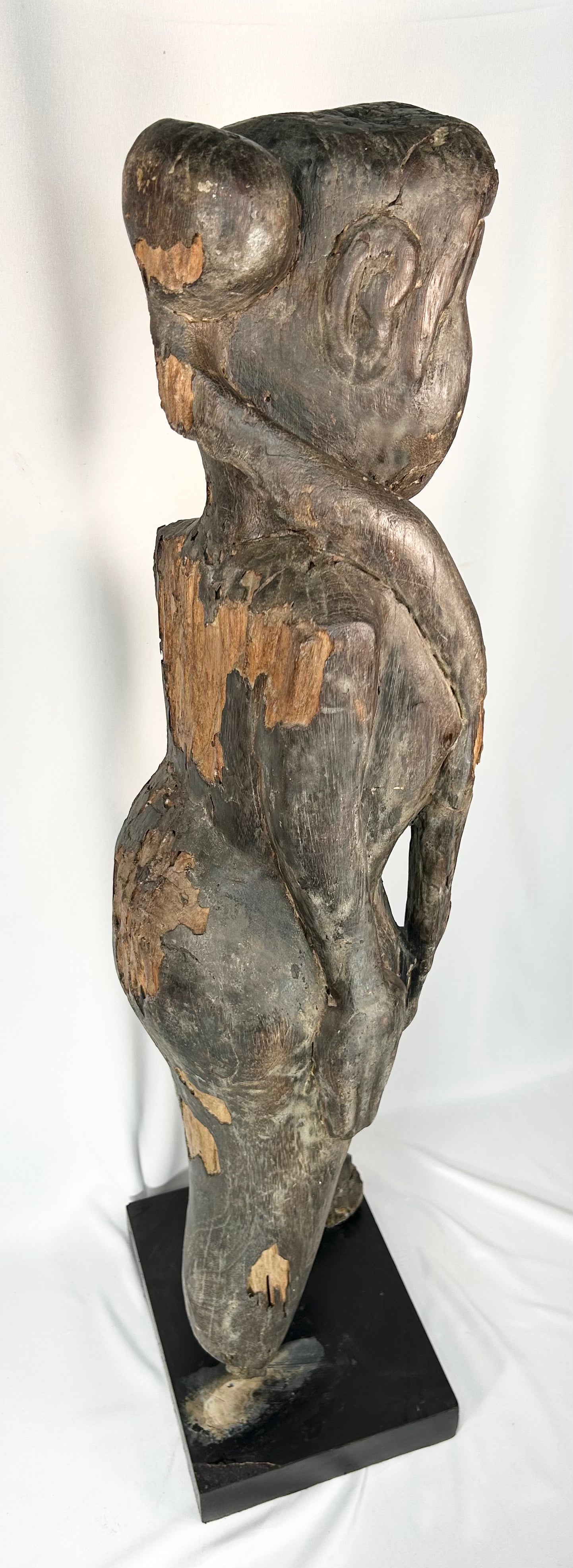 Indonesian tribal wooden figure used for ancestral protection