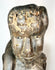 Indonesian Dayak wooden sculpture with inset eyes and ritual wear