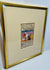 Persian miniature paintings with nobles and attendants framed for display
