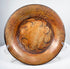 Ancient Central American painted ceramic plate from the Greater Nicoya region with red-orange slip