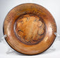 Front view of Greater Nicoya Pre-Columbian ceramic bowl with dotted radial and scrolling painted motifs
