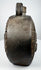 Ancient ceramic flask with feather-like relief motifs and dark-fired surface