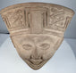 Pre-Columbian Veracruz Sonriente terracotta head fragment with expressive features, circa 600–900 CE