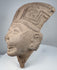 Classic Veracruz smiling face head in buff terracotta with detailed facial modeling