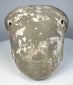 Chinese Ming Dynasty pottery head fragment with rounded cranium and weathered archaeological surface