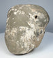 Ming Dynasty ceramic head fragment with gently defined eyes, prominent nose and softly modelled lips