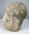 Ancient Chinese pottery sculpture fragment with two small apertures near the upper sides of the head