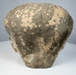 Chinese earthenware head attributed to the Ming Dynasty with mineral deposits and preserved surface patina
