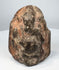 South India sandstone devotional figure of Ganesha with worn surface and surviving pigment