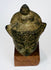 Thai Buddhist sculpture head fragment with natural verdigris, pitting and preserved facial details