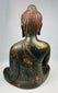 Antique hollow-cast bronze Buddha with original gilding remnants