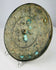 Tang Dynasty style bronze mirror featuring sea life and scrolling motifs