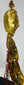 Himalayan Buddhist hanging ornament with tassels and bronze mask