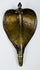 19th century Indian Hindu shrine fitting depicting an expanded Naga cobra hood in cast brass.