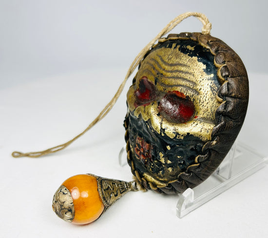 Tibetan Buddhist protective skull mask for shrine display
