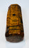 Early-to-mid 19th-century walnut snuff box with canted rectangular body, hinged lid, and historic surface wear.