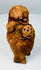 Maya Late Classic ceramic rattle with short standing legs, applied arms, and mineral deposits