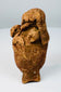 Ancient Maya hollow terracotta figure with internal rattle pellets and archaeological surface wear
