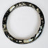 Roman Imperial Period glass bangle with silver-white mineral deposits and archaeological patina