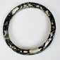 Roman Imperial Period glass bangle with silver-white mineral deposits and archaeological patina