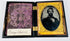 George Bascom mid-19th-century portrait in ornate gilt brass oval mat with purple velvet Union case lining