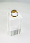 Authentic Roman bronze ring displaying mineralized surface and natural patination