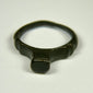 Imperial Roman signet ring with unrestored bronze surface and age-related oxidation throughout