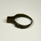 Ancient Imperial Roman finger ring displaying a broad bezel worn smooth through centuries of age
