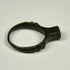 Ancient bronze signet ring from the Roman Empire with weathered bezel and light mineral deposits
