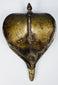 19th century Indian Naga canopy with broad flared cobra hood, engraved motifs, and aged surface patina.