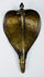 19th century Indian Hindu shrine fitting depicting an expanded Naga cobra hood in cast brass.