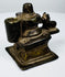 19th century Indian miniature brass devotional shrine with Shiva Lingam and sacred Nandi bull.