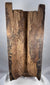 Antique carved wood sculpture of Lakshmi with elephants on a display stand