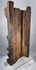 Hindu devotional wood carving depicting Gajalakshmi and elephant figures