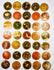 Group of antique Indian Ganjifa round playing cards featuring vibrant hand-painted mythological and courtly scenes, arranged neatly on a white backdrop.