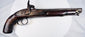 Indo-Afghan percussion pistol with engraved lock plate and original captive ramrod
