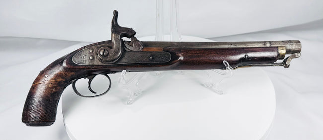Mid-19th-century Afghan percussion pistol from the Northwest Frontier region