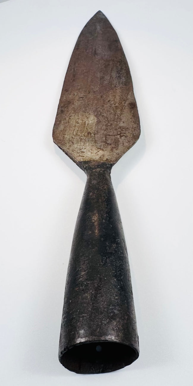 Antique Indo-Persian iron spearhead from India or Persia, circa 18th century